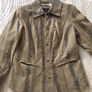 Bradley by Bradley Bayou Leather Jacket Sz XS 6-8